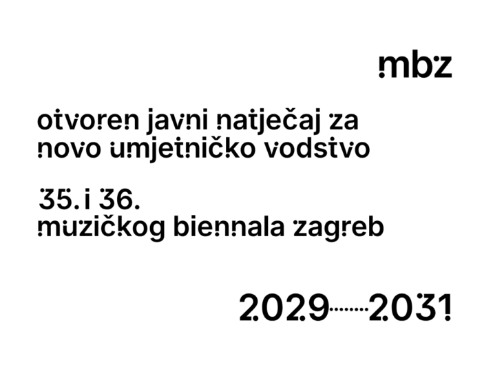 Natječaj za umjetničkog ravnatelja Muzičkog biennala Zagreb