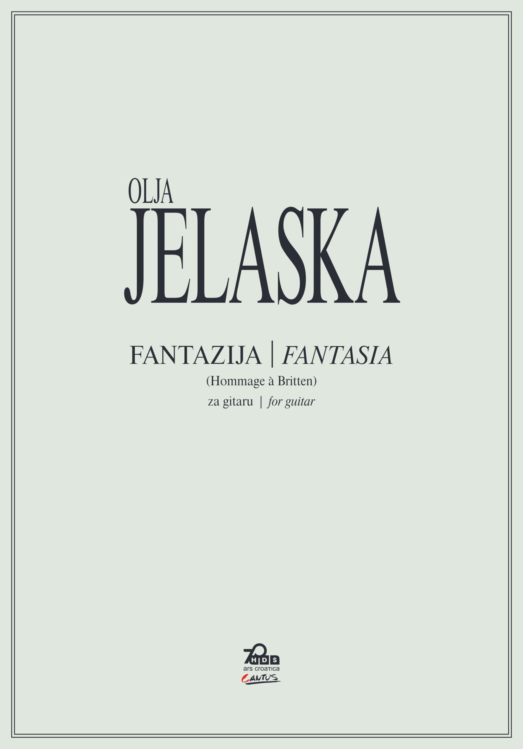 Olja Jelaska: Fantazija, za gitaru