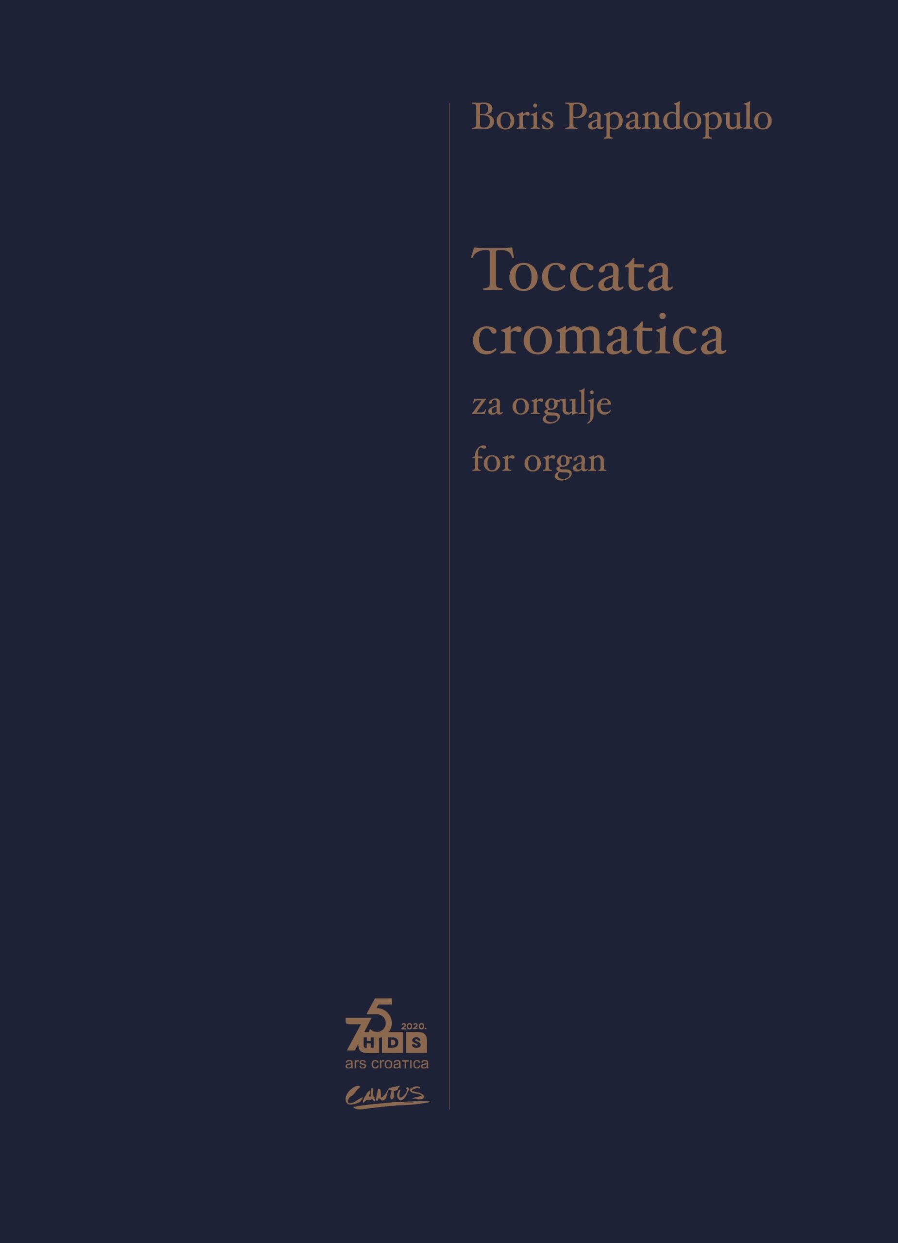 Boris Papandopulo: Toccata cromatica za orgulje